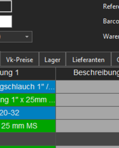 Flex. suction tube 1"x2000 cpl